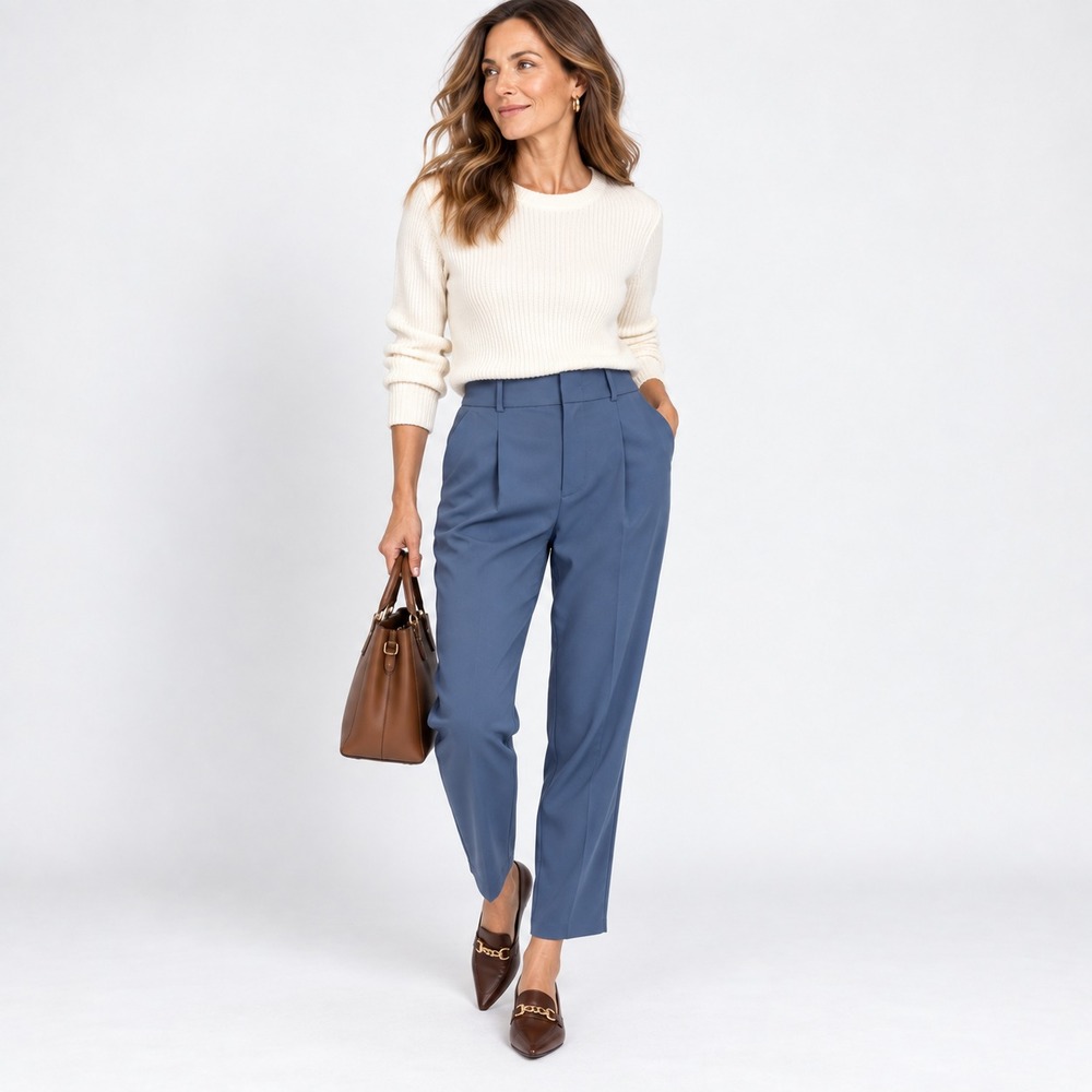 Halara High Rise Pleated Tailored Pants Straight Leg Trousers Womens XS Casual